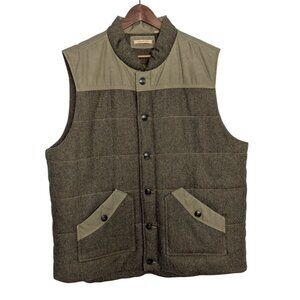 Jeremiah Mens Wool Vest XXL Olive Green Country Hunting Fall Halloween Woodsman